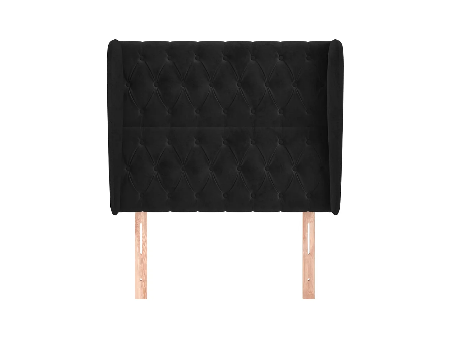 Tête de lit accessoire tissu noire 103 x 23 x 128 cm TDL0204603