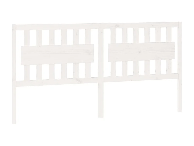 Tête de lit accessoire bois blanche 185.5 x 4 x 100 cm TDL0203765