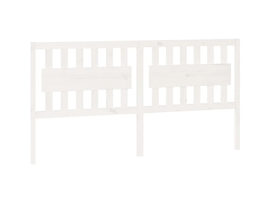 Tête de lit accessoire bois blanche 185.5 x 4 x 100 cm TDL0203765