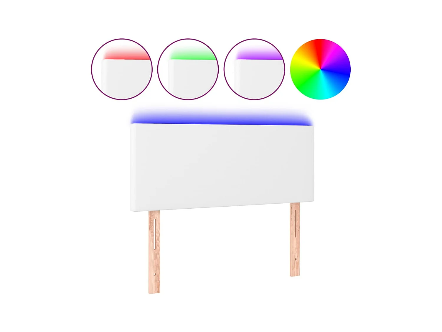 Tête de lit accessoire blanche 90 x 5 x 78 cm TDL0201917