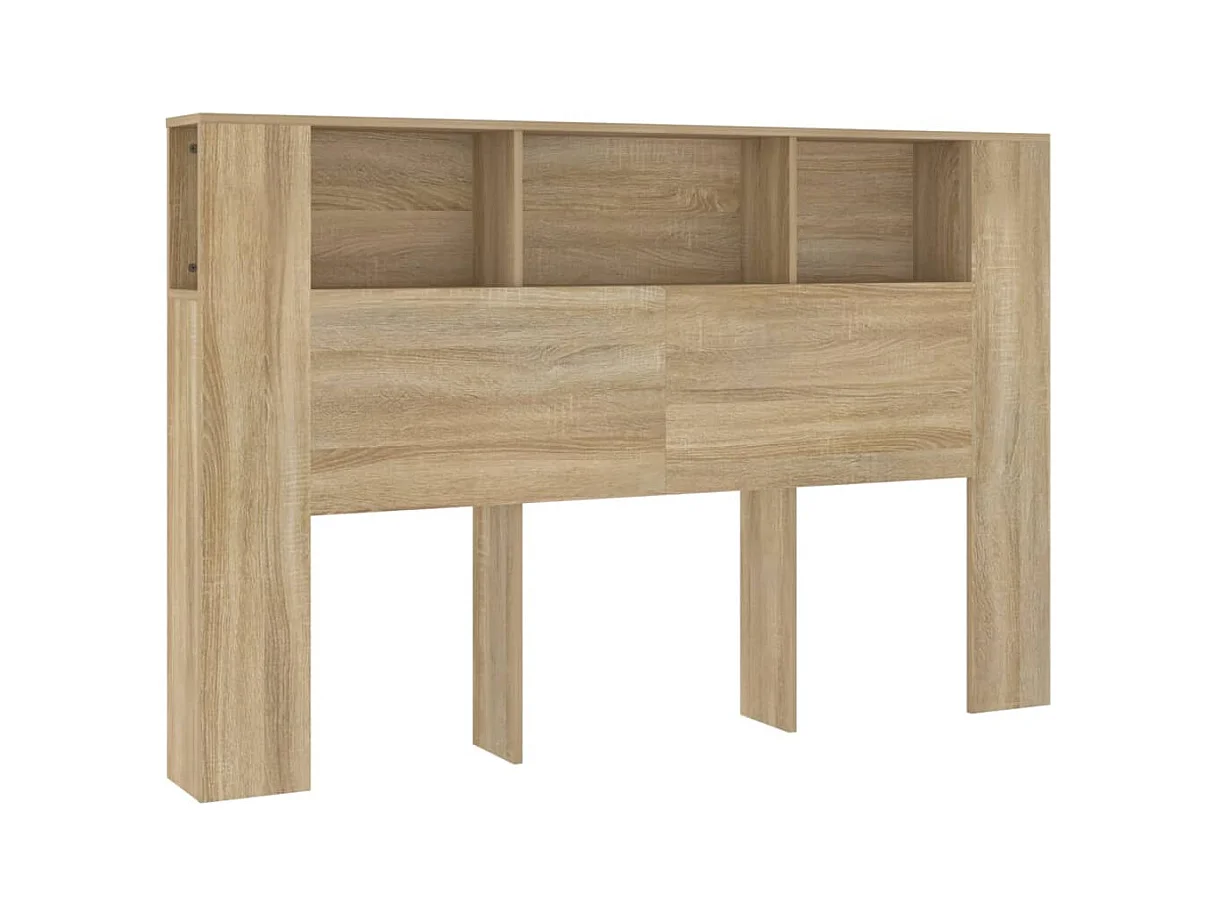 Tête de lit avec effet bois beige 160 x 18.5 x 104.5 cm TDL0200048