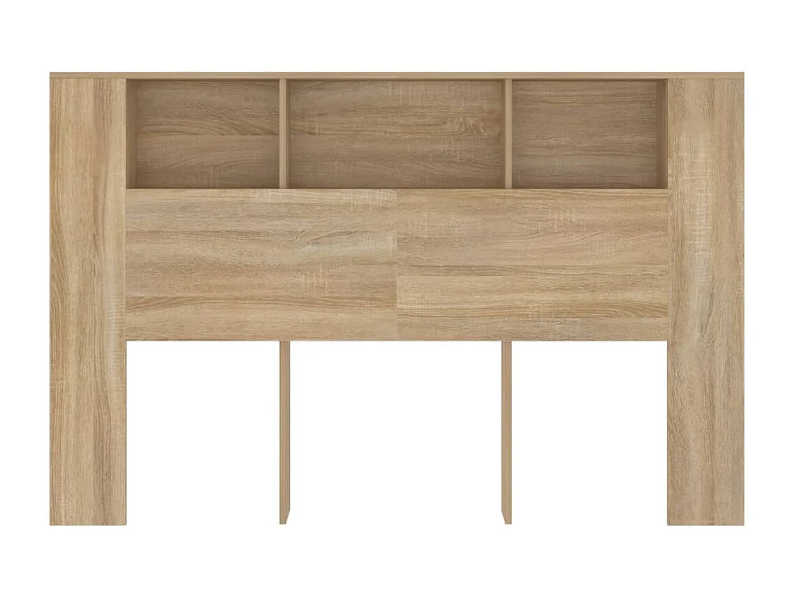 Tête de lit avec effet bois beige 160 x 18.5 x 104.5 cm TDL0200048
