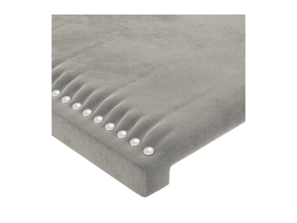 Tête de lit accessoire tissu grise 93 x 16 x 128 cm TDL0205105