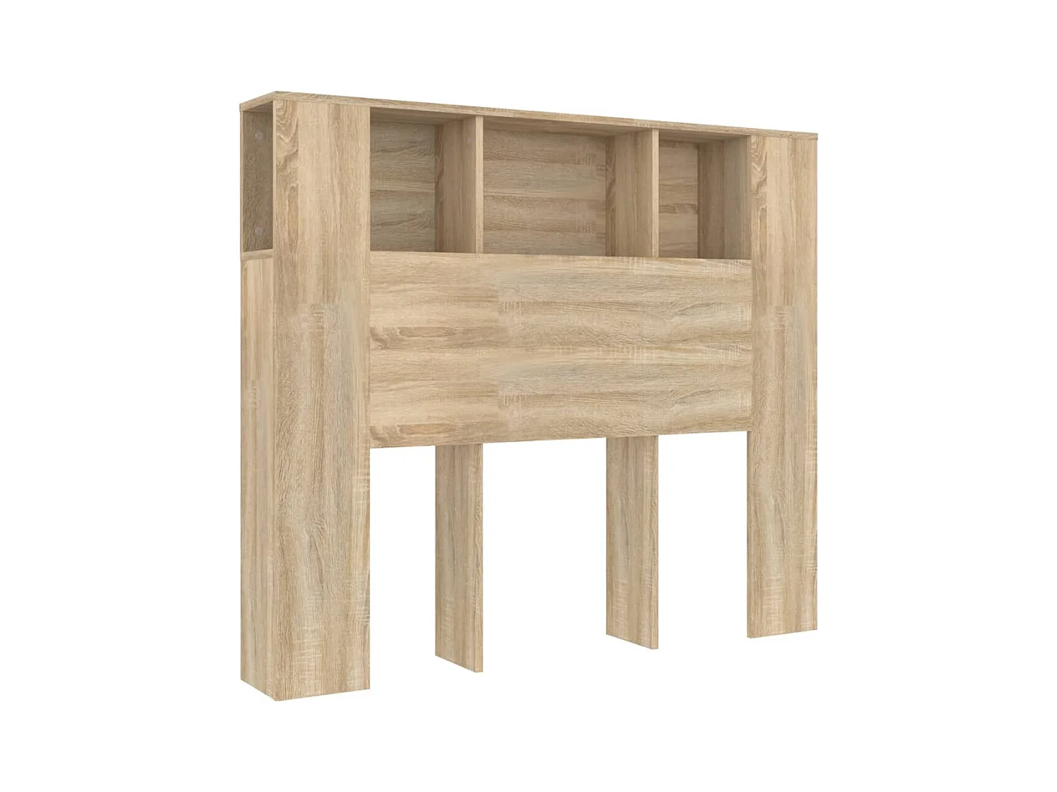 Tête de lit avec effet bois beige 120 x 18.5 x 104.5 cm TDL0200052