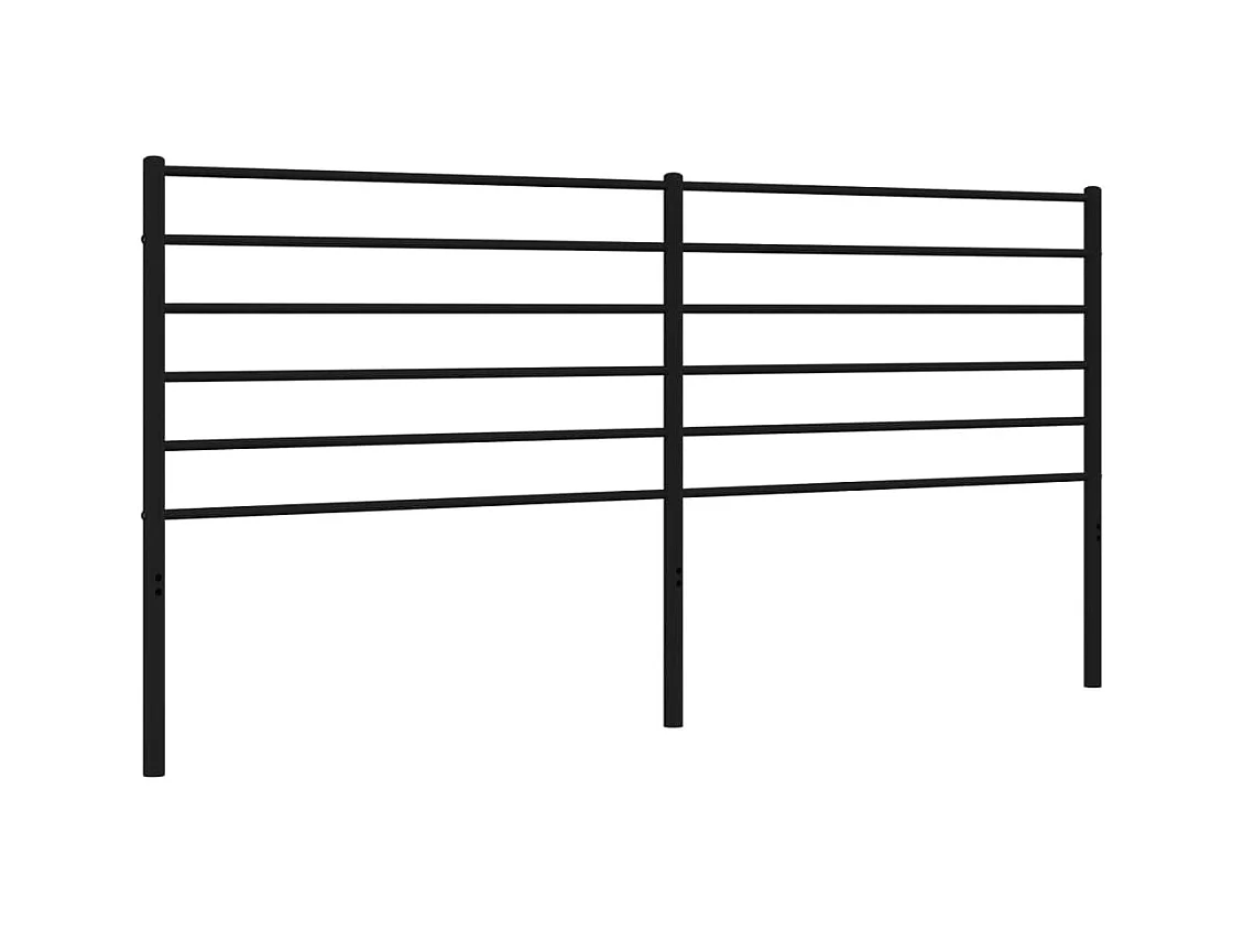 Tête de lit accessoire métal argentée 187 x 3 x 90 cm TDL0202421