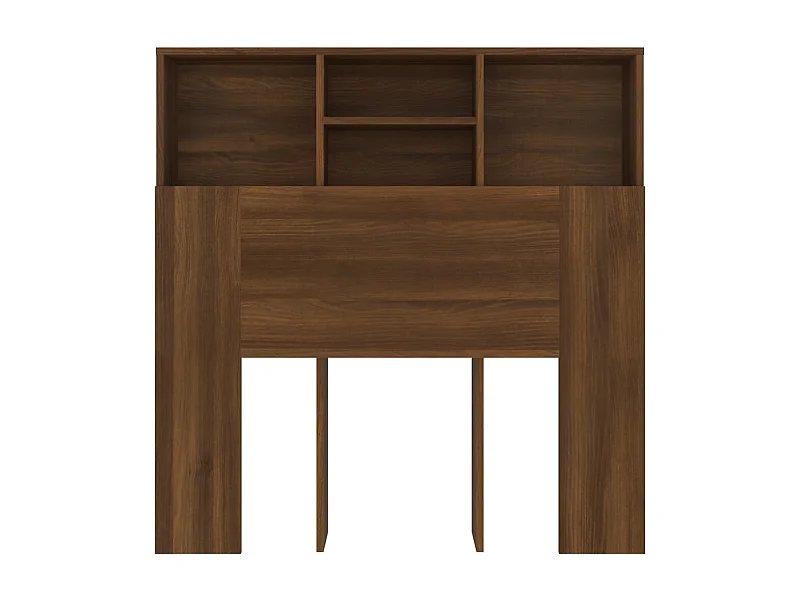 Tête de lit avec effet bois marron 100 x 19 x 103.5 cm TDL0200067