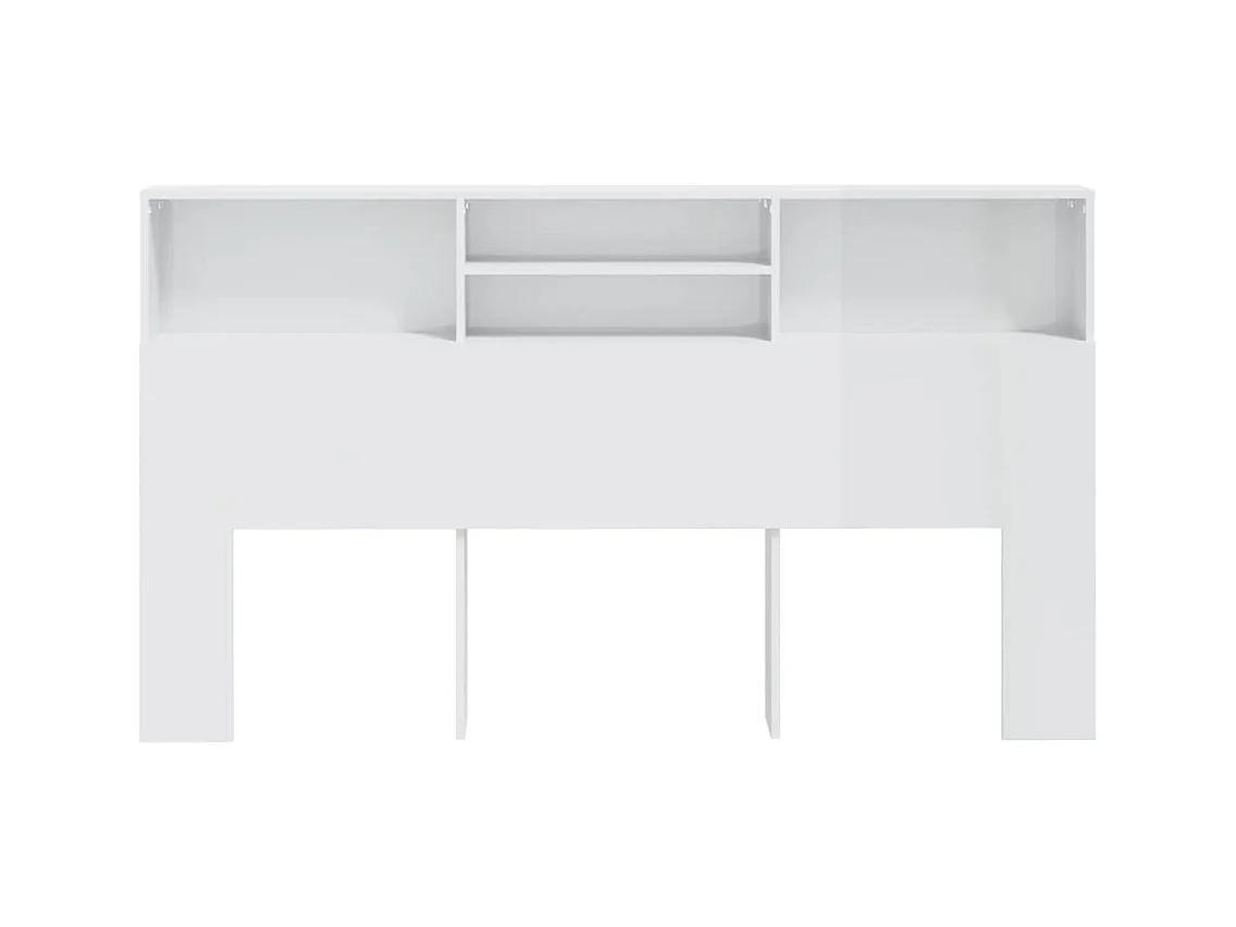 Tête de lit avec effet bois blanche 180 x 19 x 103.5 cm TDL0200089