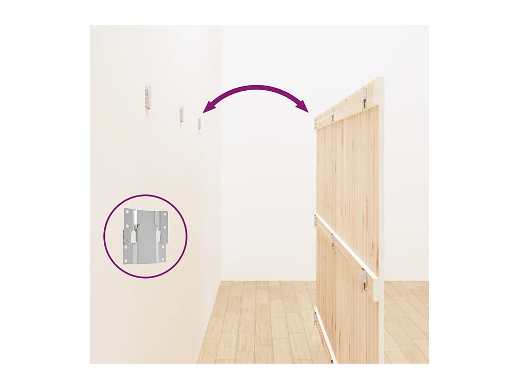 Tête de lit accessoire bois blanche 204 x 3 x 110 cm TDL0202697