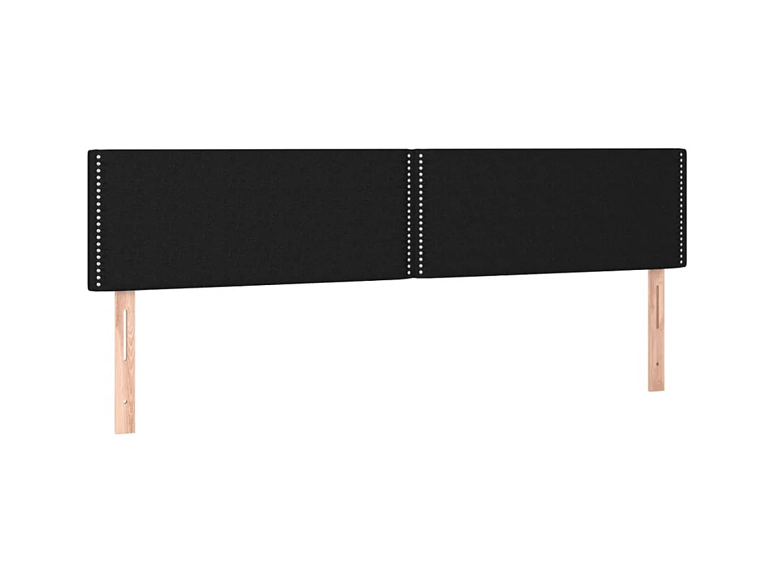 Tête de lit accessoire tissu noire 160 x 5 x 88 cm TDL0206239
