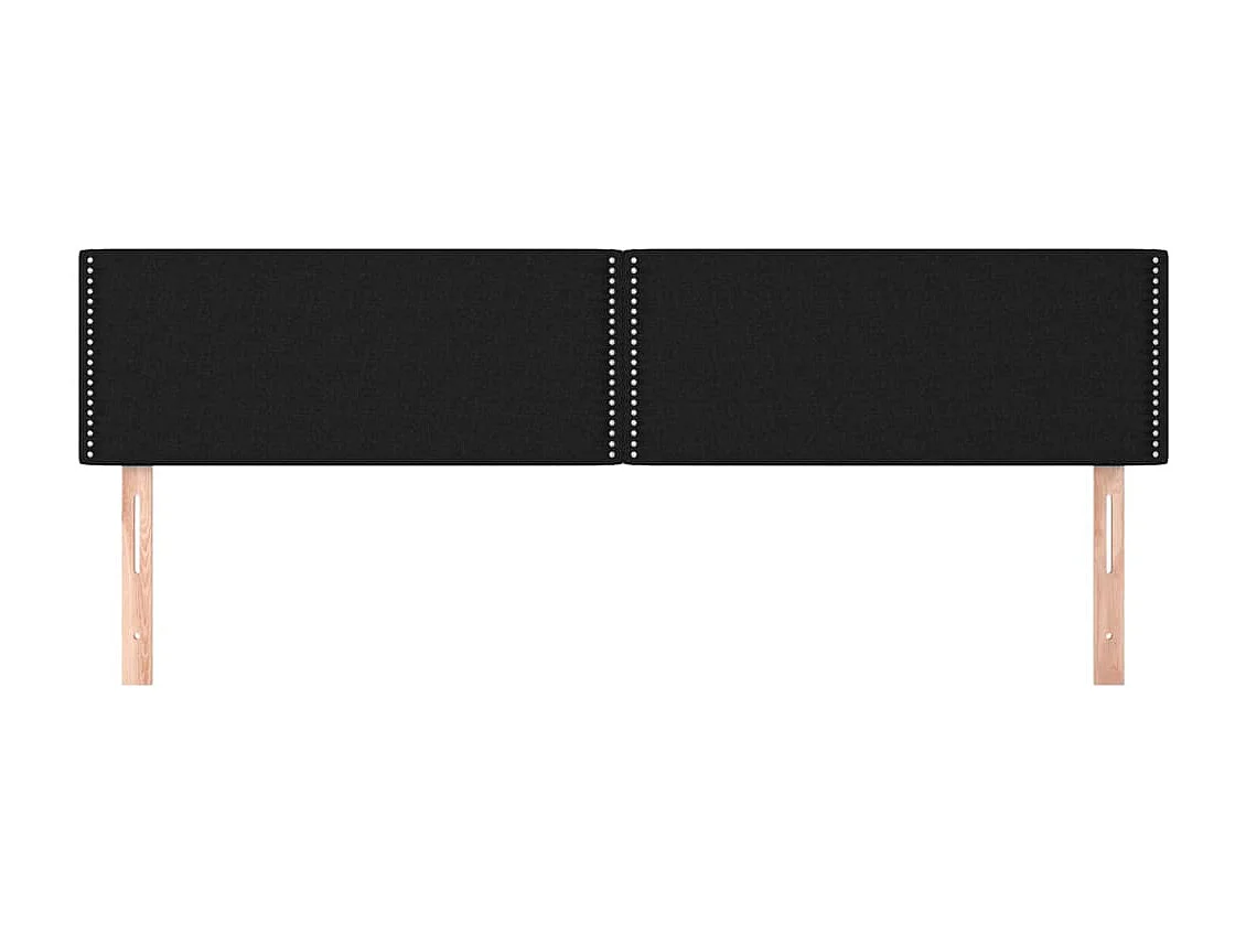 Tête de lit accessoire tissu noire 160 x 5 x 88 cm TDL0206239