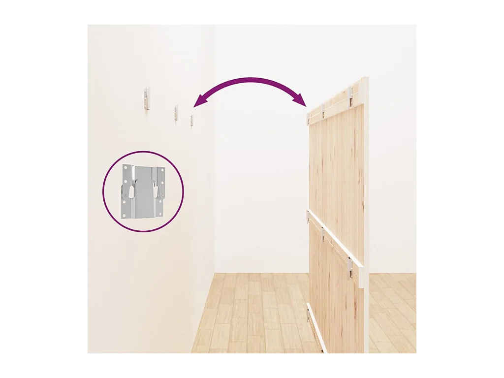 Tête de lit accessoire bois blanche 185 x 3 x 110 cm TDL0202703