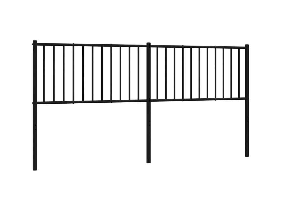 Tête de lit accessoire métal argentée 187 x 3 x 90 cm TDL0202423