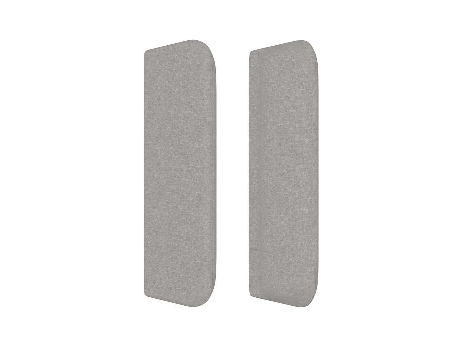 Tête de lit accessoire tissu grise 203 x 16 x 88 cm TDL0205180