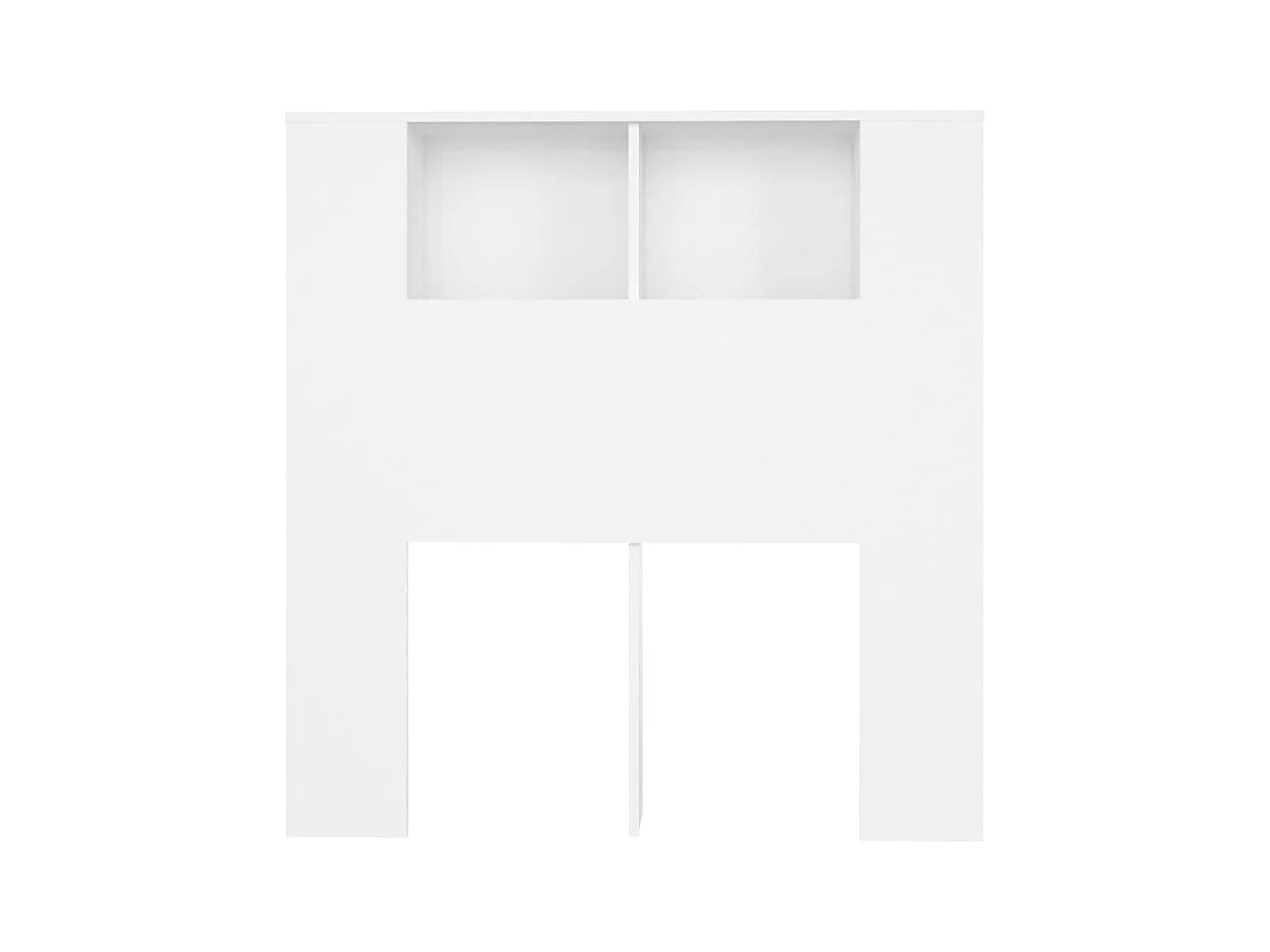 Tête de lit avec effet bois blanche 100 x 18.5 x 104.5 cm TDL0200112