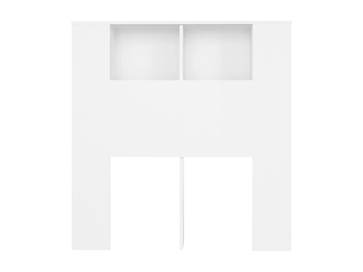 Tête de lit avec effet bois blanche 100 x 18.5 x 104.5 cm TDL0200112