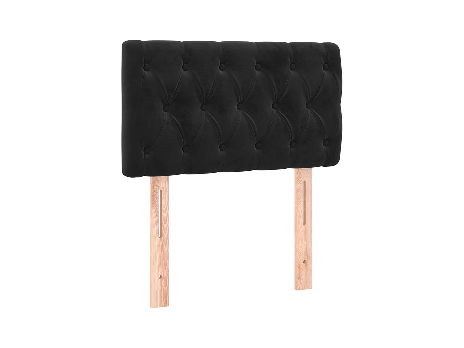 Tête de lit accessoire tissu noire 80 x 7 x 78 cm TDL0202104