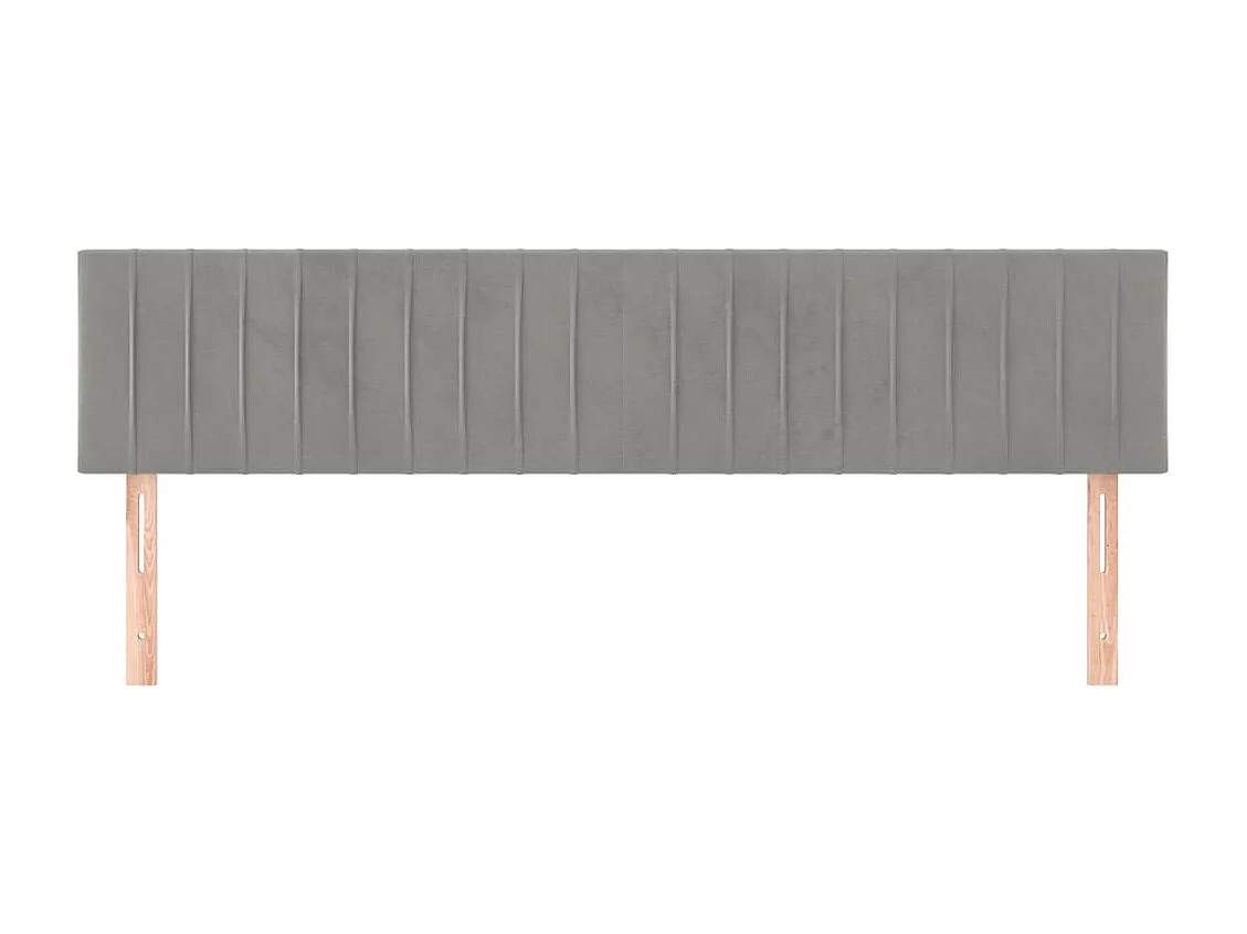 Tête de lit accessoire tissu grise 160 x 5 x 88 cm TDL0206416