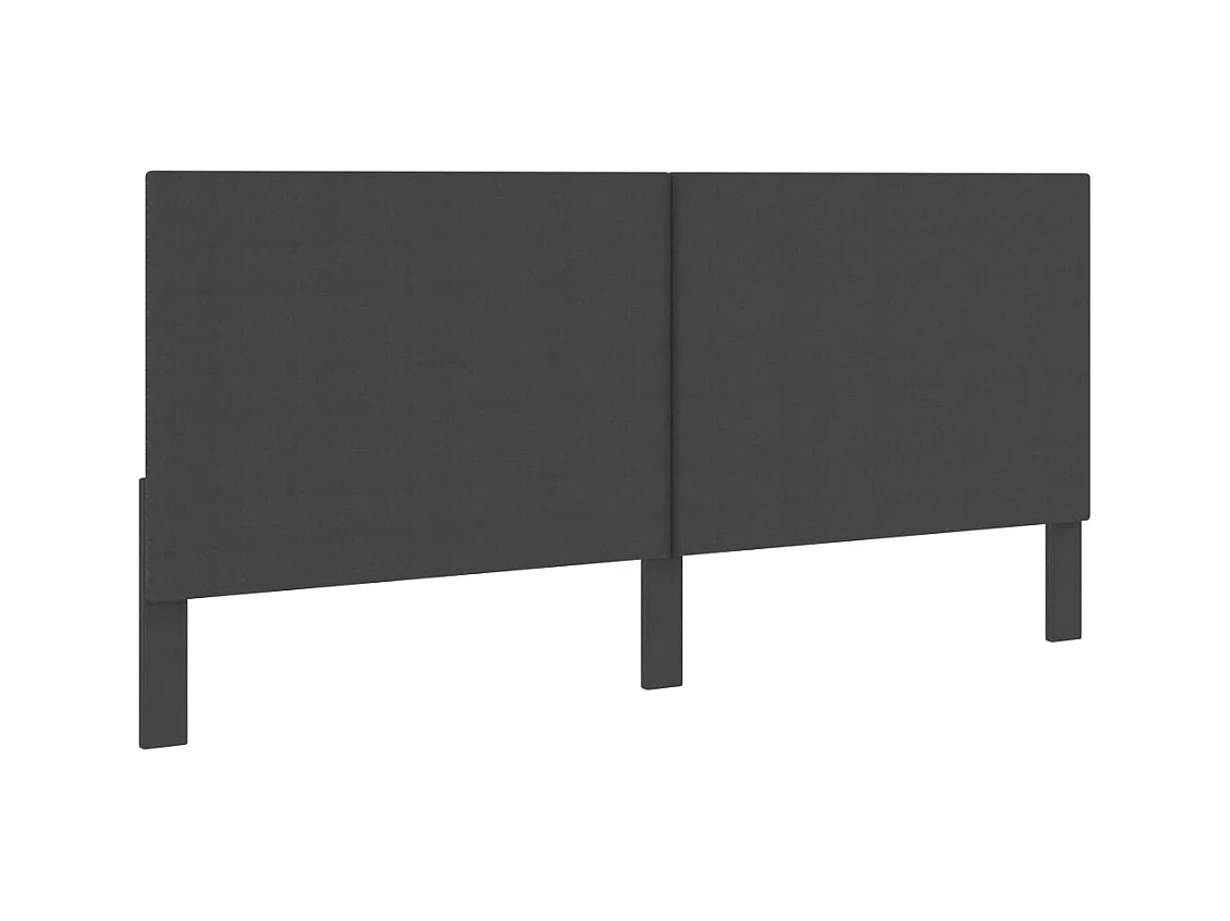 Tête de lit accessoire tissu grise 201 x 3.8 x 116 cm TDL0203150