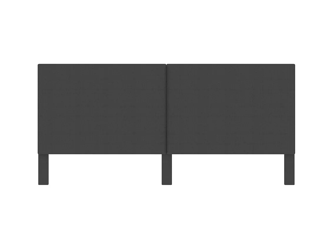 Tête de lit accessoire tissu grise 201 x 3.8 x 116 cm TDL0203150