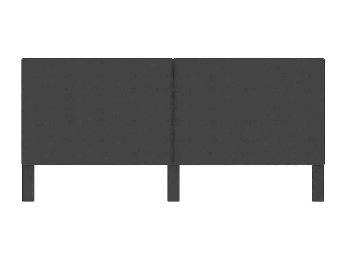 Tête de lit accessoire tissu grise 201 x 3.8 x 116 cm TDL0203150