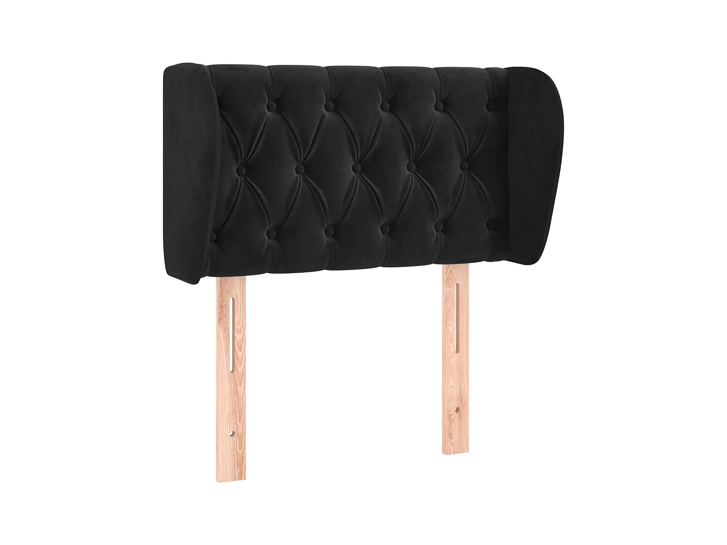 Tête de lit accessoire tissu noire 83 x 23 x 88 cm TDL0204416