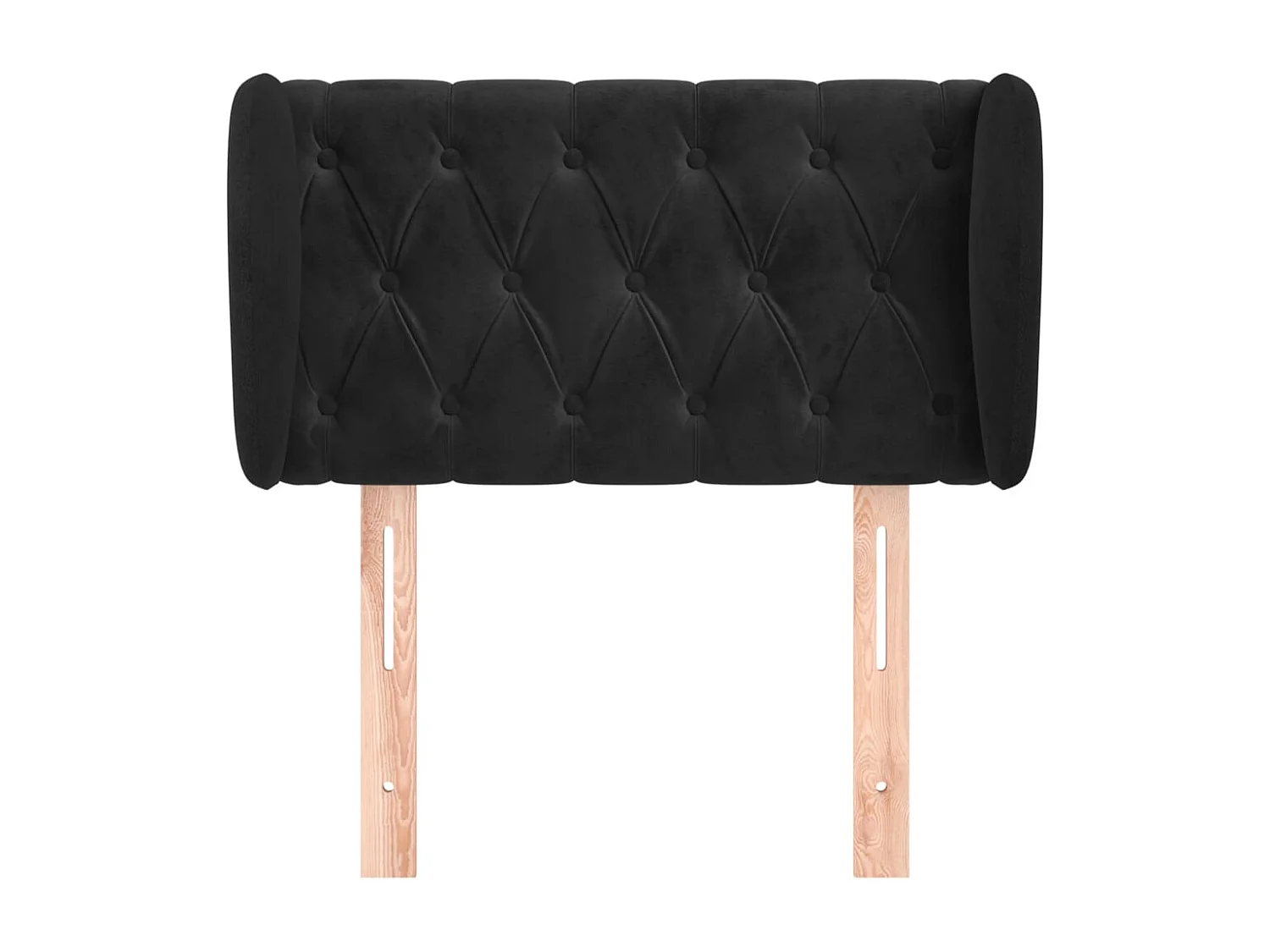 Tête de lit accessoire tissu noire 83 x 23 x 88 cm TDL0204416