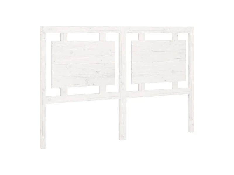 Tête de lit accessoire bois blanche 145.5 x 4 x 100 cm TDL0203873