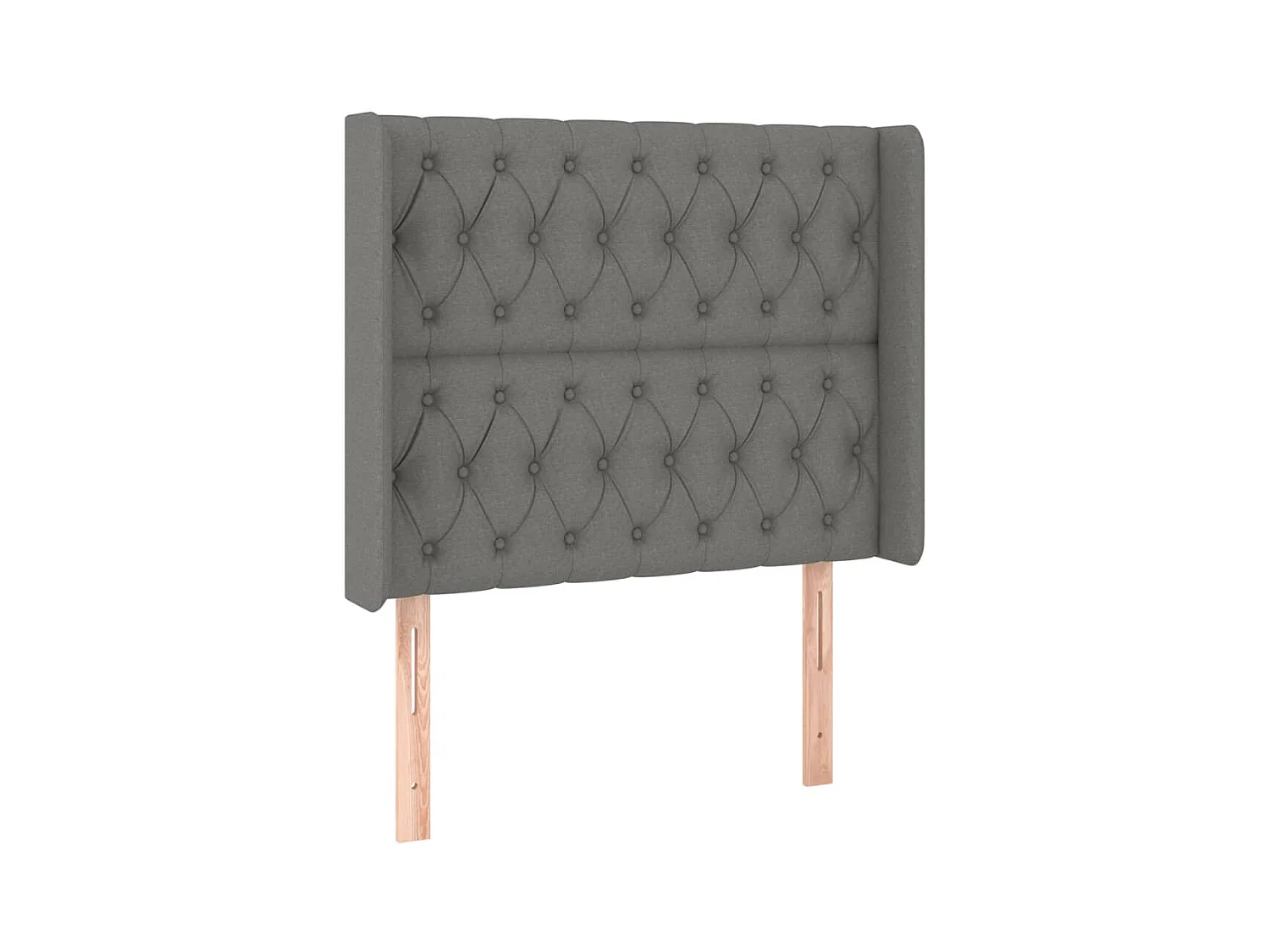 Tête de lit accessoire tissu grise 93 x 16 x 128 cm TDL0204871