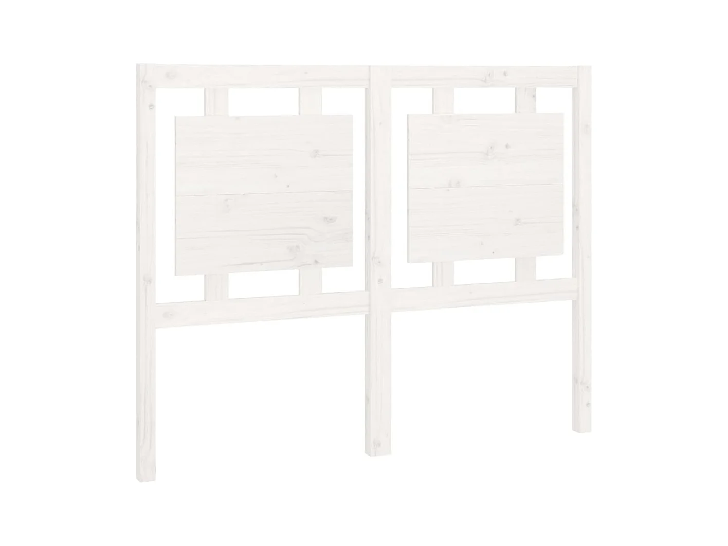 Tête de lit accessoire bois blanche 125.5 x 4 x 100 cm TDL0203924