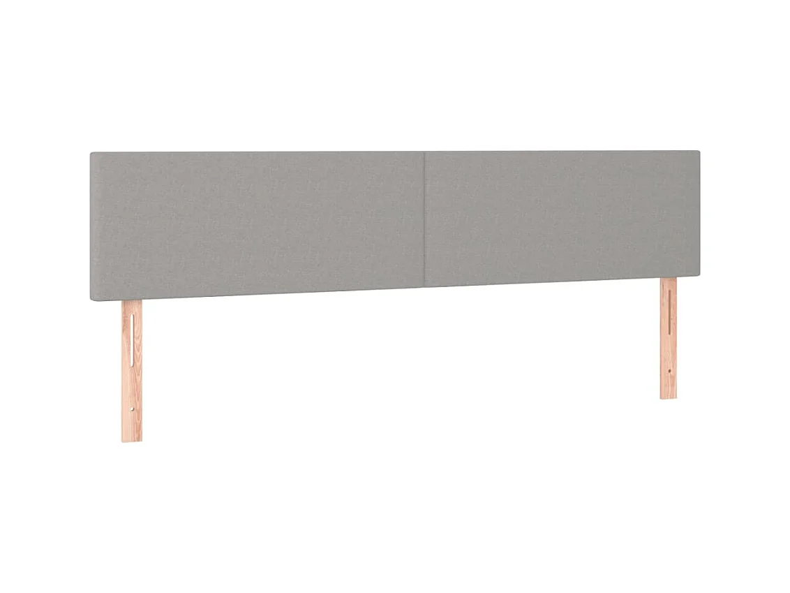 Tête de lit accessoire tissu grise 200 x 5 x 88 cm TDL0206457