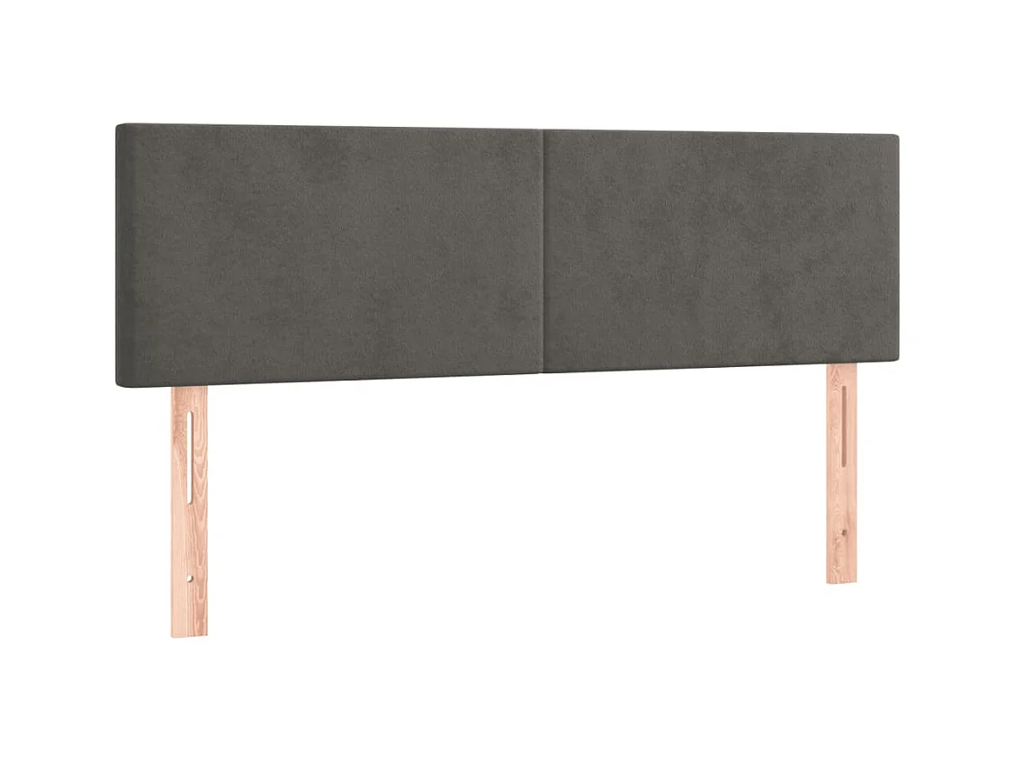 Tête de lit accessoire tissu grise 144 x 5 x 88 cm TDL0206365