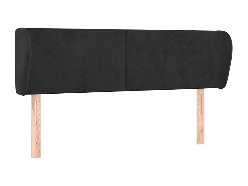Tête de lit accessoire tissu noire 147 x 23 x 88 cm TDL0204545