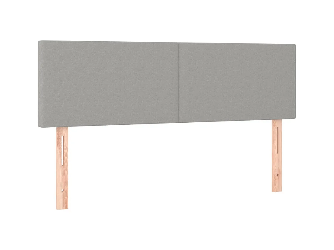 Tête de lit accessoire tissu grise 144 x 5 x 88 cm TDL0206430