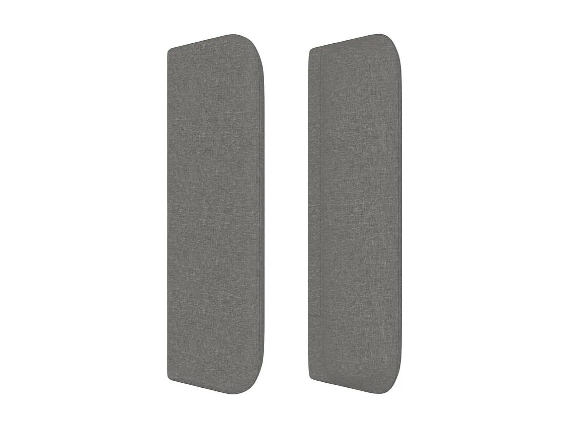 Tête de lit accessoire tissu grise 203 x 16 x 88 cm TDL0204939