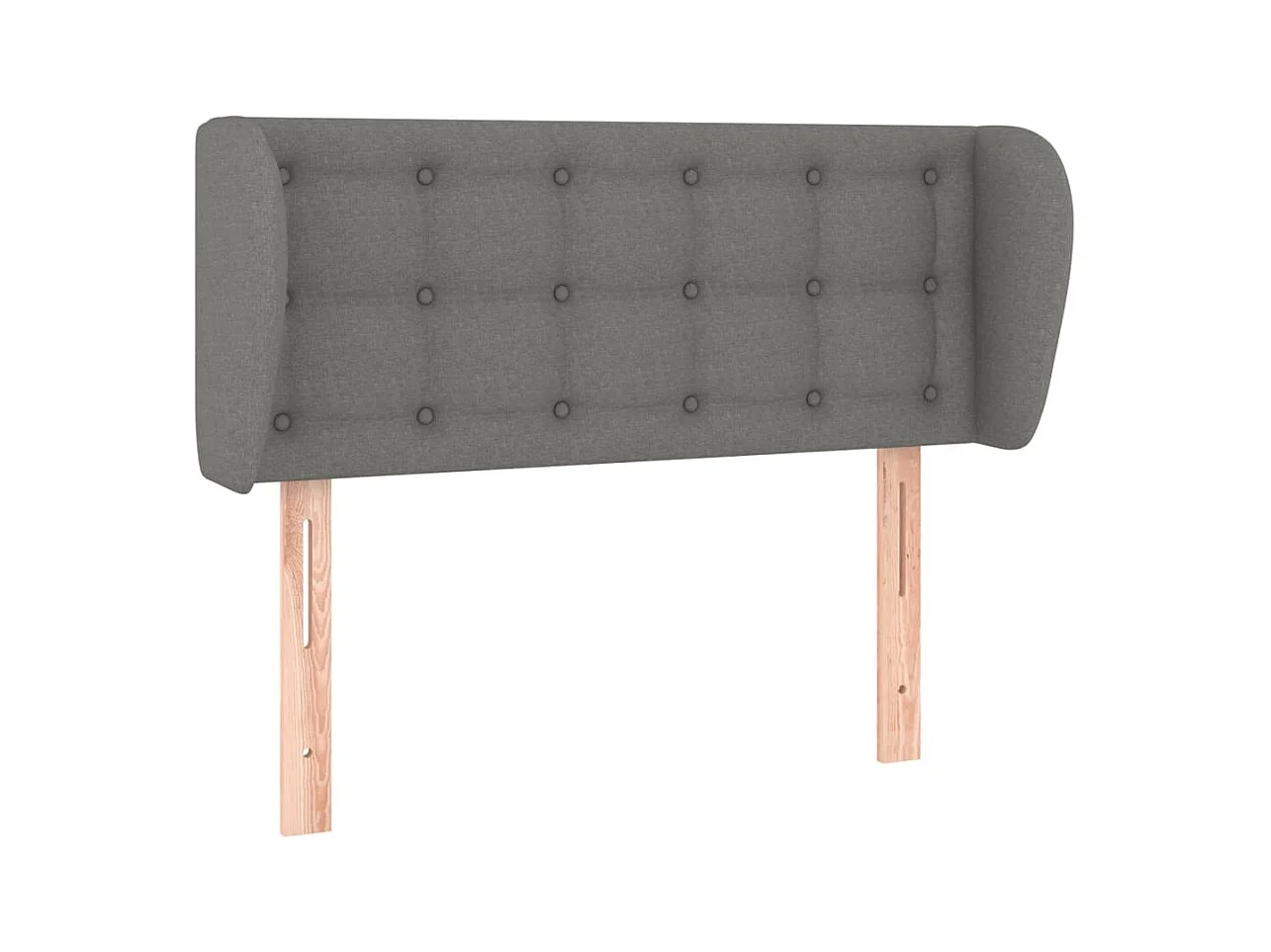 Tête de lit accessoire tissu grise 93 x 23 x 88 cm TDL0204847