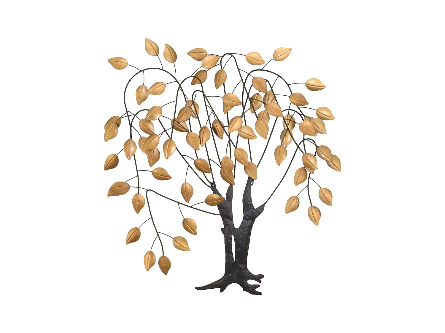 Décoration murale a suspendre métal argentée 72 x 8 x 80 cm DEC05099