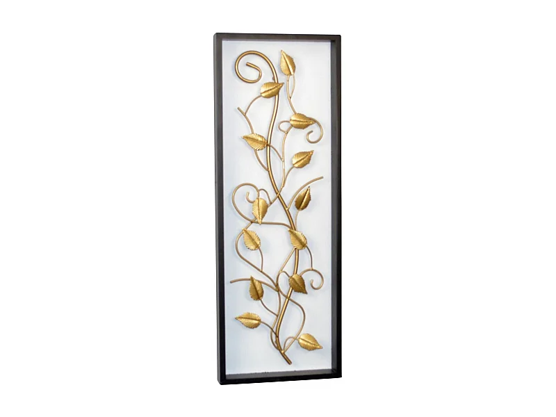 Décoration murale en métal métal argentée 26 x 7 x 71.5 cm DEC05123