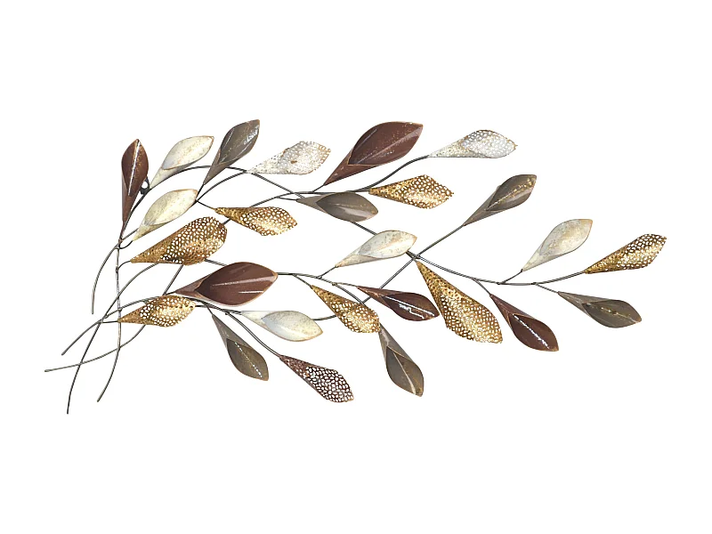 Décoration murale a suspendre métal argentée 46 x 6 x 88 cm DEC05094