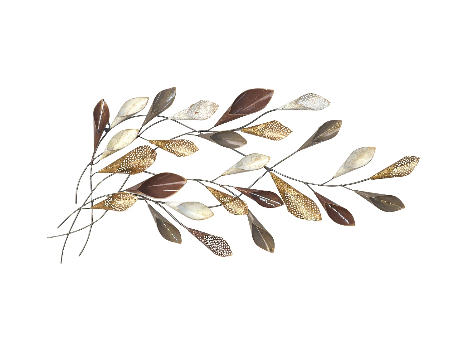 Décoration murale a suspendre métal argentée 46 x 6 x 88 cm DEC05094