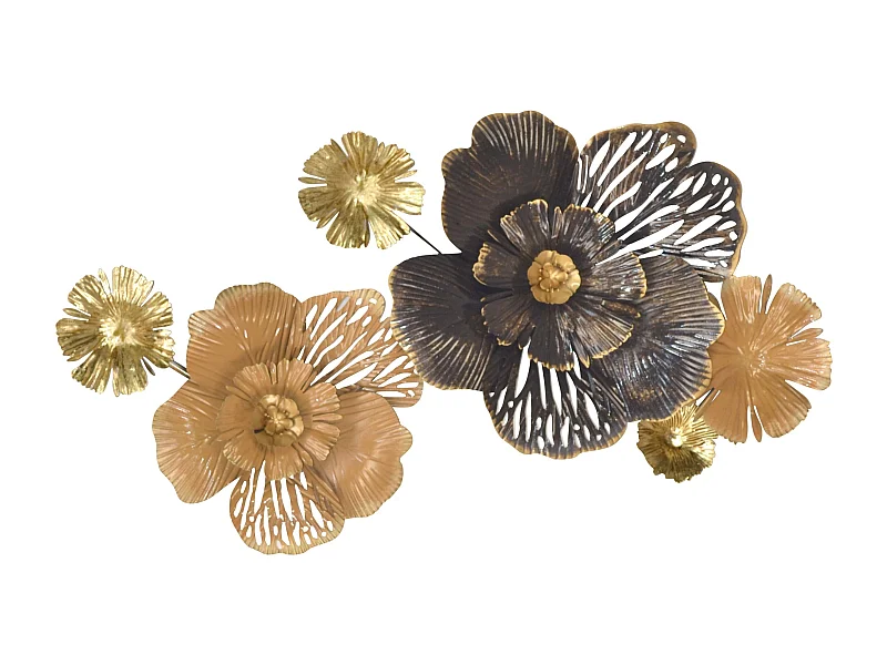 Décoration murale a suspendre métal beige 92 x 7.6 x 50 cm DEC05092