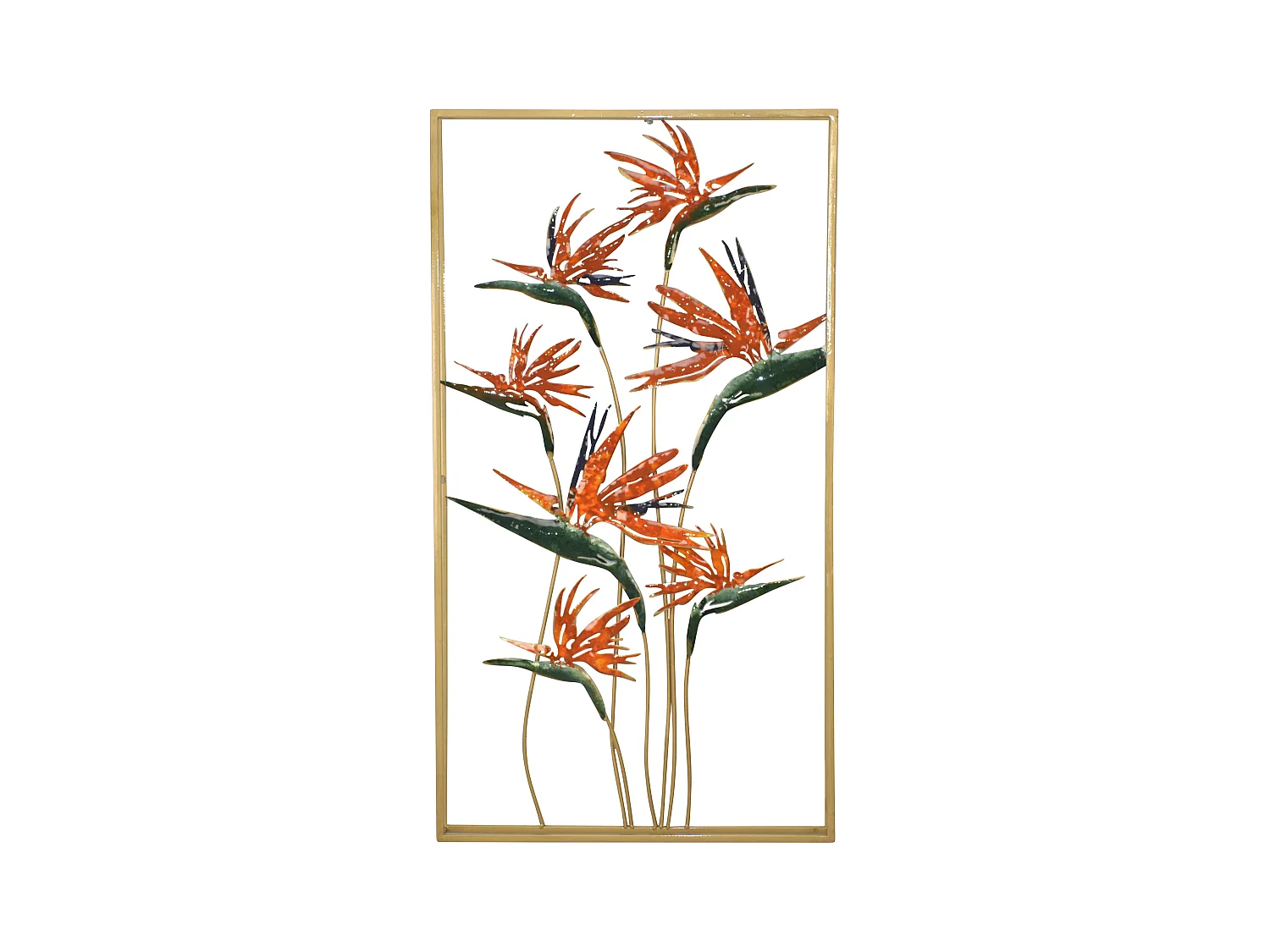 Décoration murale a suspendre métal argentée 50 x 5 x 91 cm DEC05097