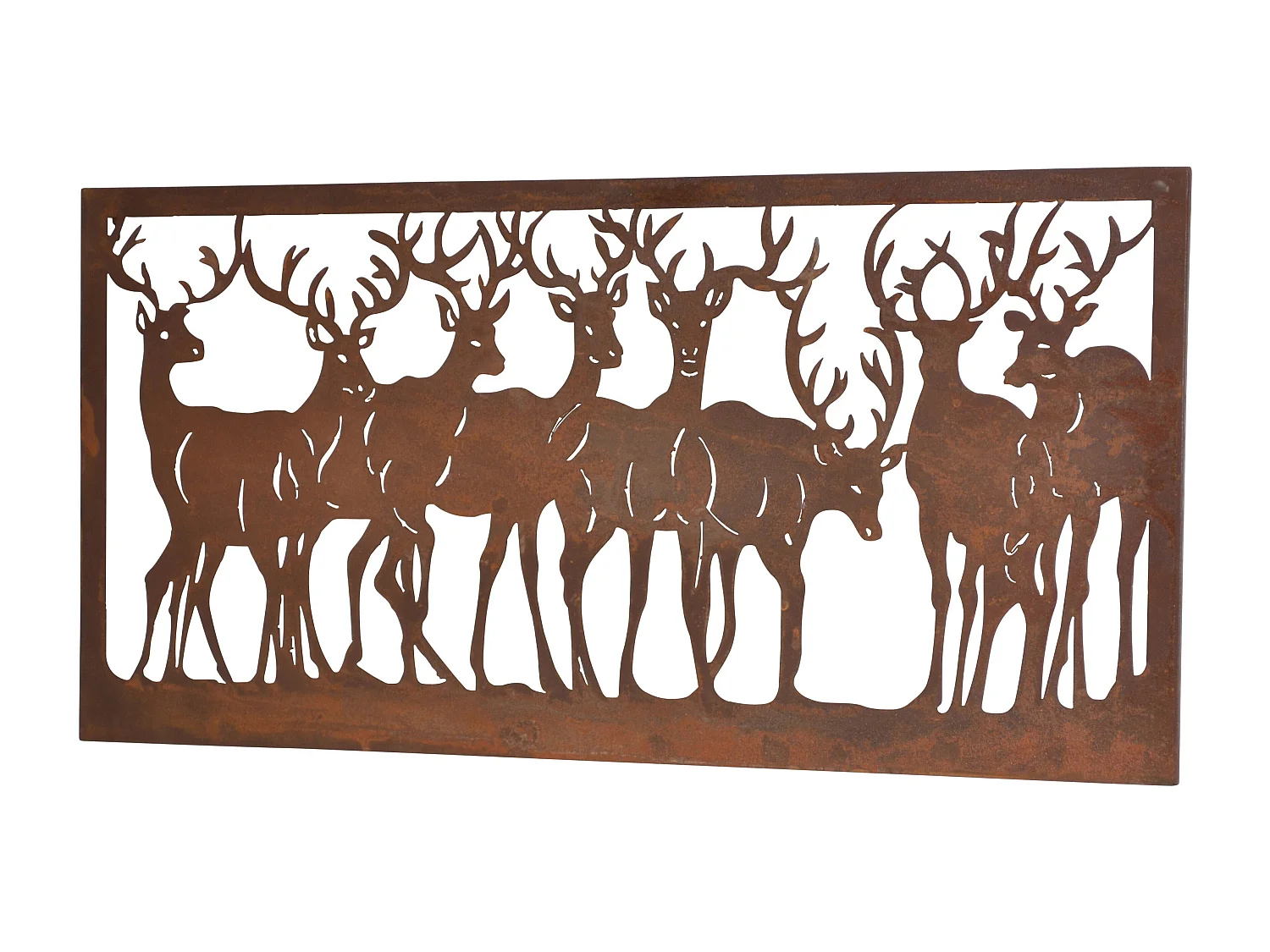 Décoration murale en métal métal argentée 80 x 2 x 40 cm DEC05110