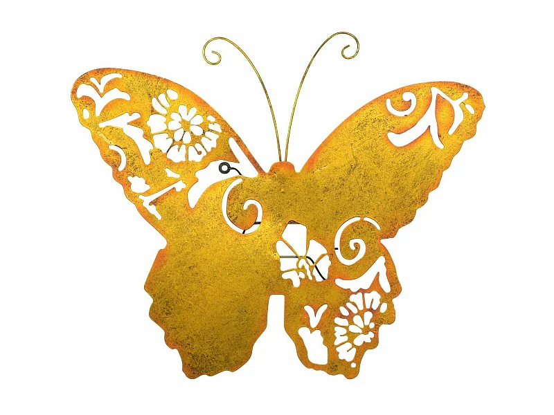 Décoration murale à suspendre métal argentée 59 x 59 x 50 cm DEC05111