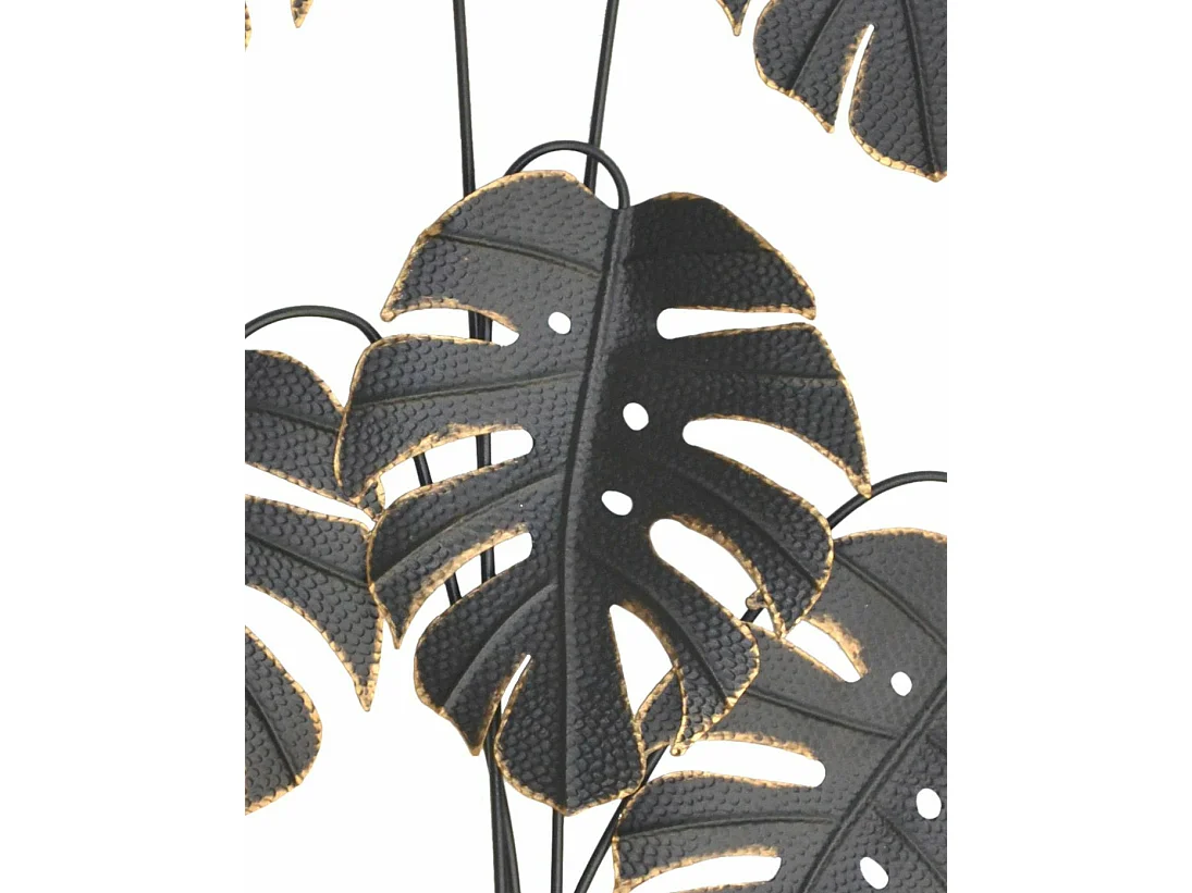 Décoration murale en forme métal argentée 65 x 4 x 109 cm DEC05059