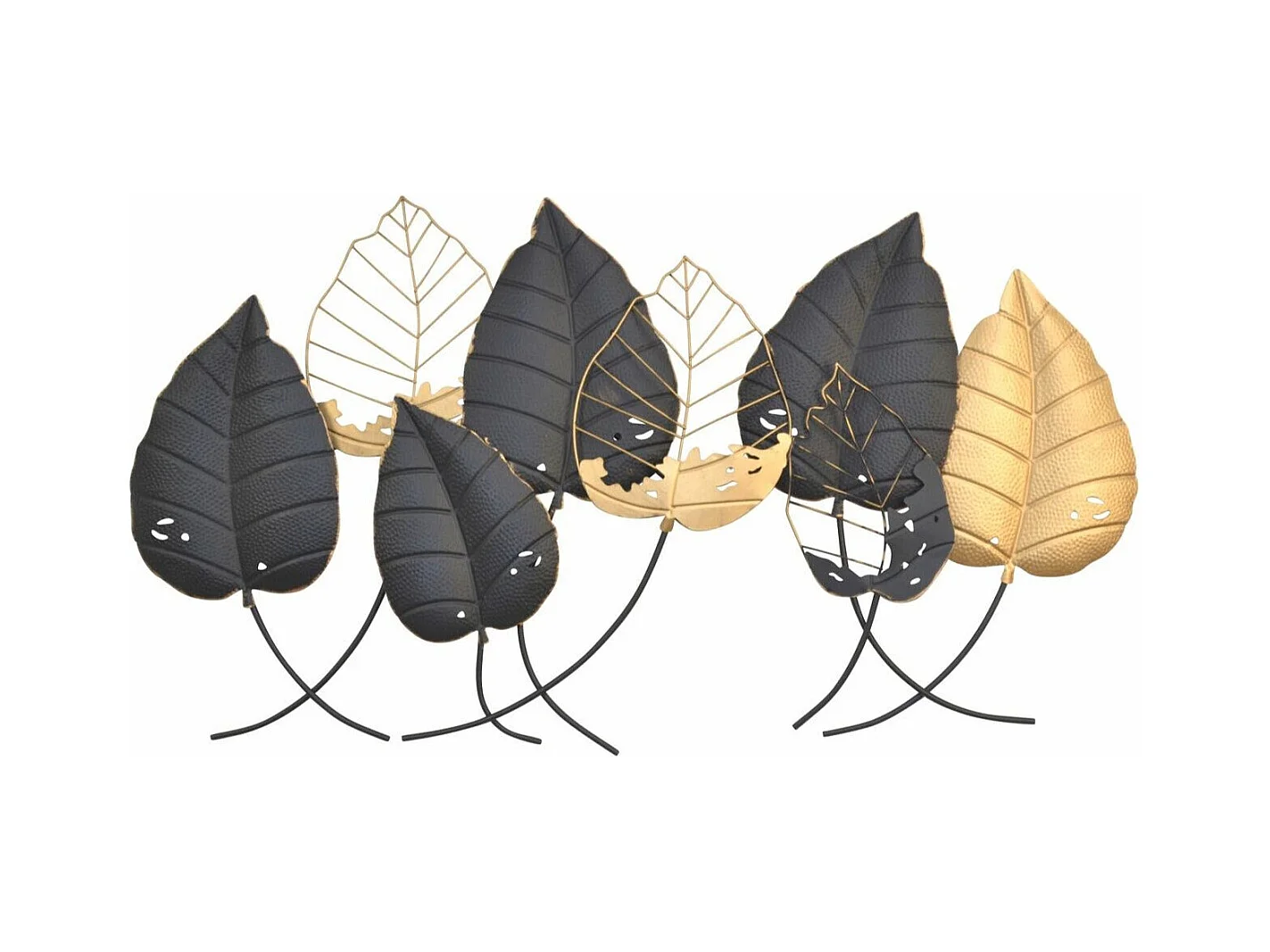 Décoration murale à suspendre métal argentée 120 x 5 x 66 cm DEC05060