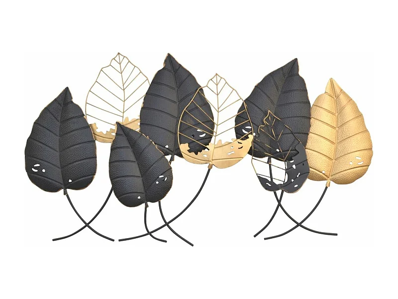 Décoration murale à suspendre métal argentée 120 x 5 x 66 cm DEC05060