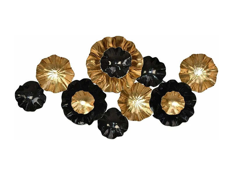 Décoration murale en métal métal argentée 120 x 10 x 59 cm DEC05119