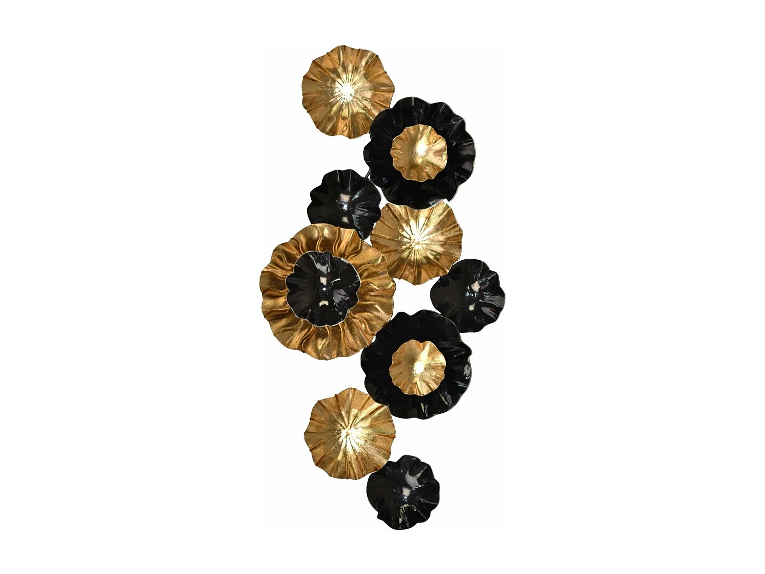 Décoration murale en métal métal argentée 120 x 10 x 59 cm DEC05119