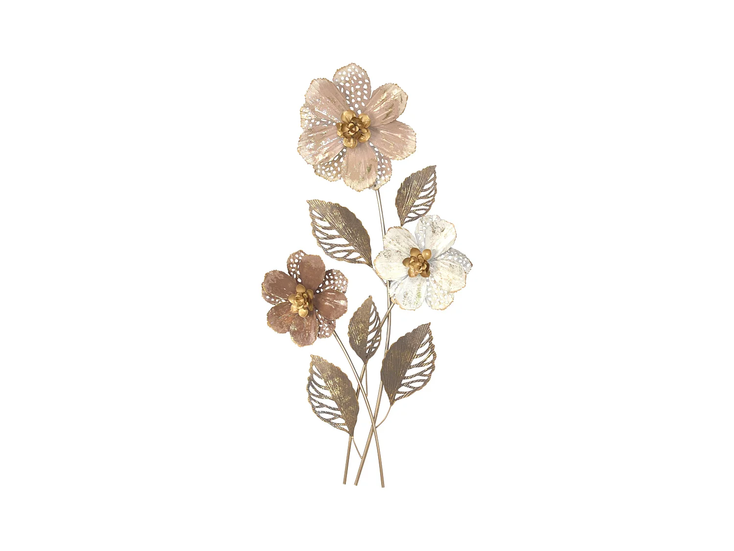 Décoration murale a suspendre métal argentée 46 x 6 x 88 cm DEC05093