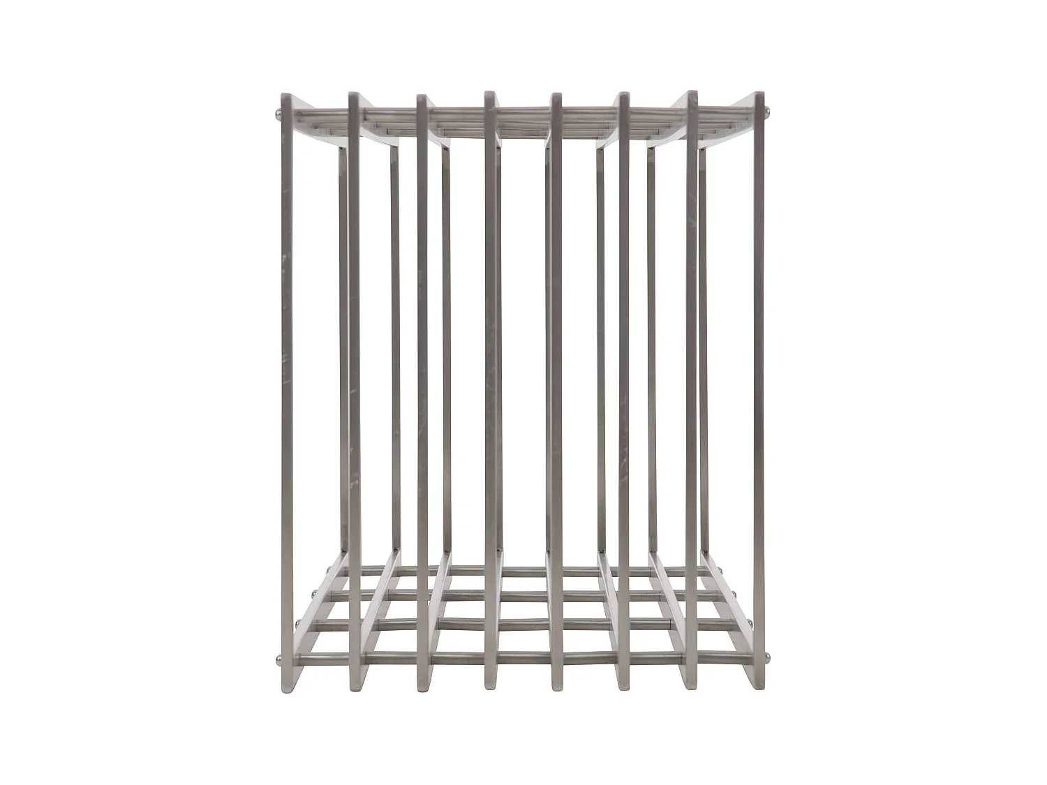 Range-bûches étagère support bois argenté 50 x 40 x 100 cm 10_0003536